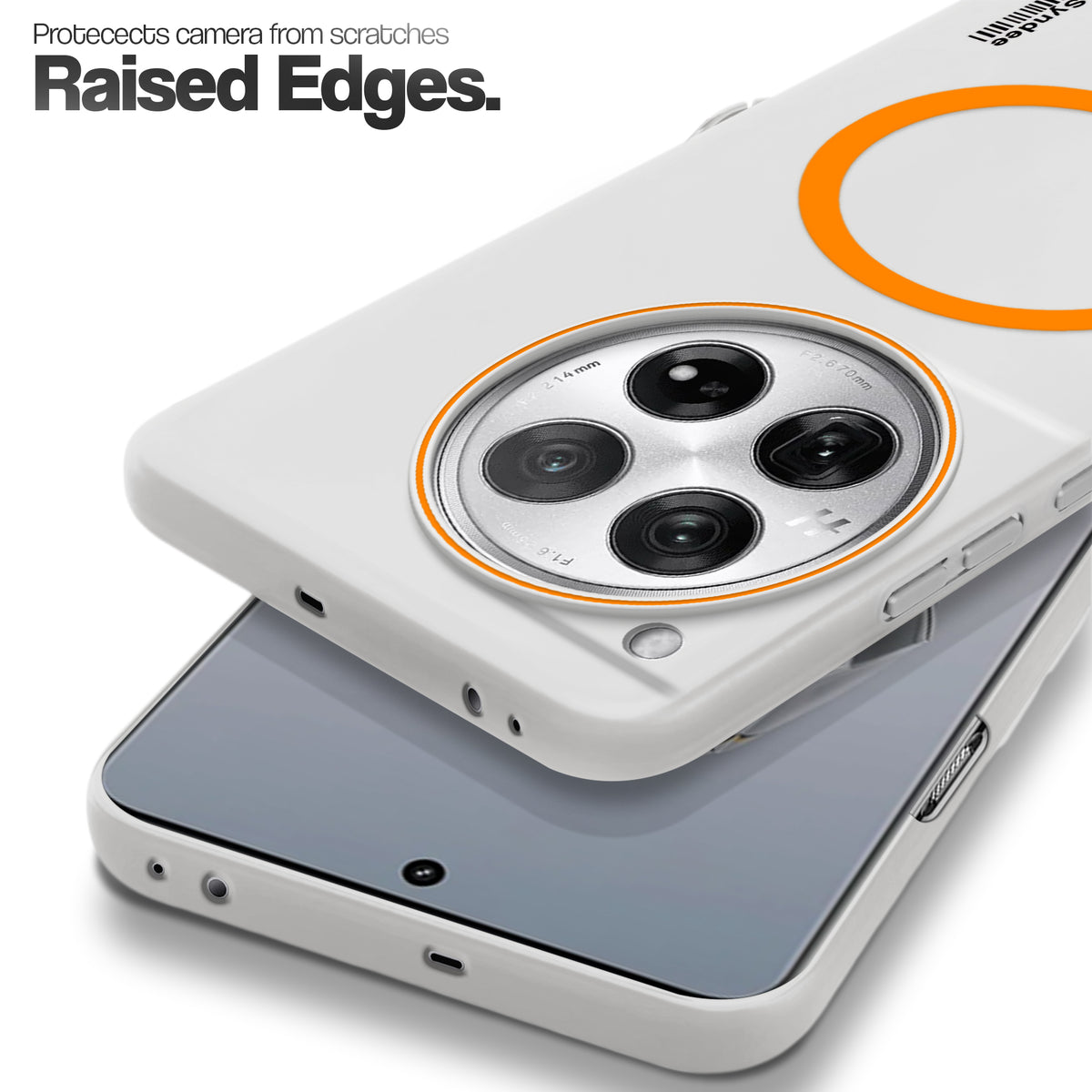 Frosted Sleek Matte Wireless Charging Support Back Cover Case for OnePlus 12 5G With Raised Camera Protection