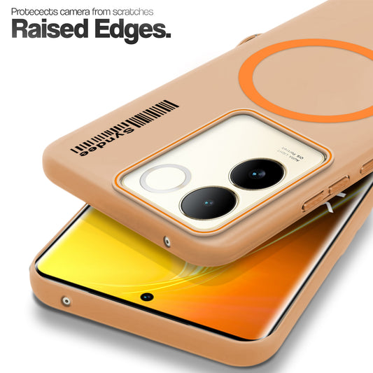 Colourful Frosted Matte With Raised Camera Protection Back Cover Case For Vivo T2 Pro 5G