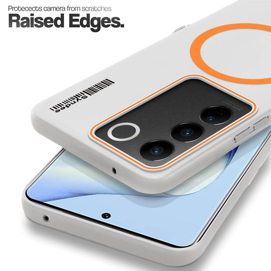 Frosted Sleek Matte With Raised Camera Protection Back Cover Case For Vivo V27 5G