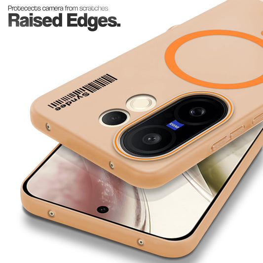 Colourful Frosted Matte Wireless Charging Support Back Cover Case for Vivo X200 FE 5G With Raised Camera Protection