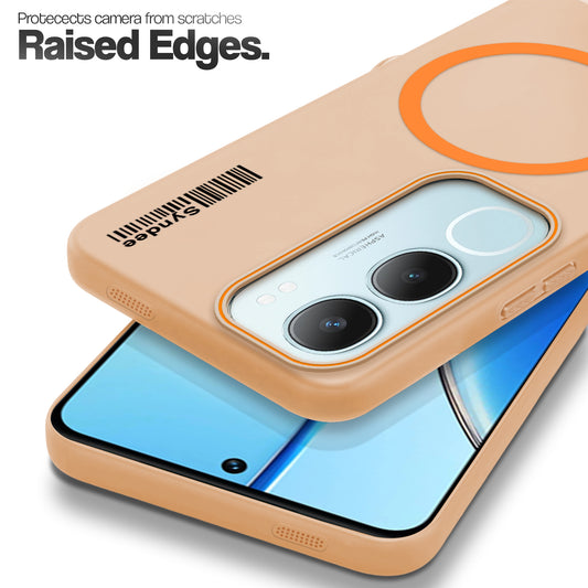 Colourful Frosted Matte With Raised Camera Protection Back Cover Case For Vivo Y29 5G