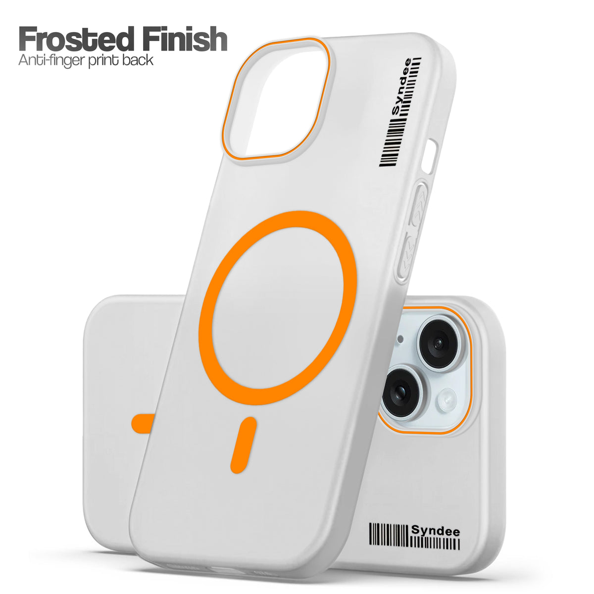 Frosted Sleek Matte Wireless Charging Support Back Cover Case For Apple iPhone 15 Plus With Raised Camera Protection