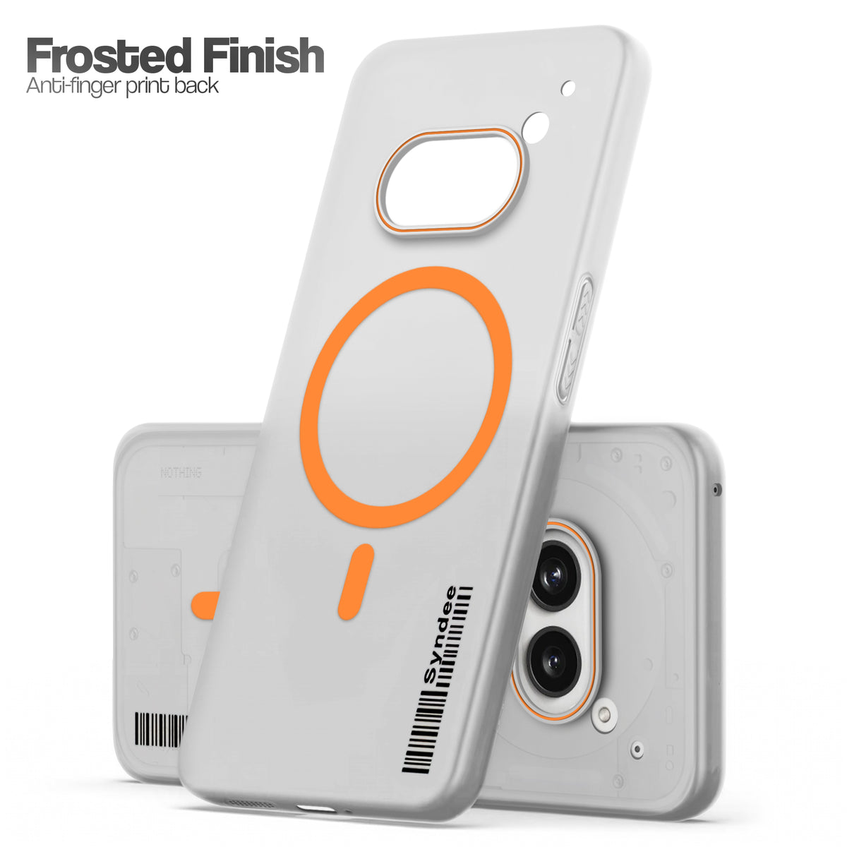 Frosted Sleek Matte Wireless Charging Support Back Cover Case for Nothing Phone 2A With Raised Camera Protection