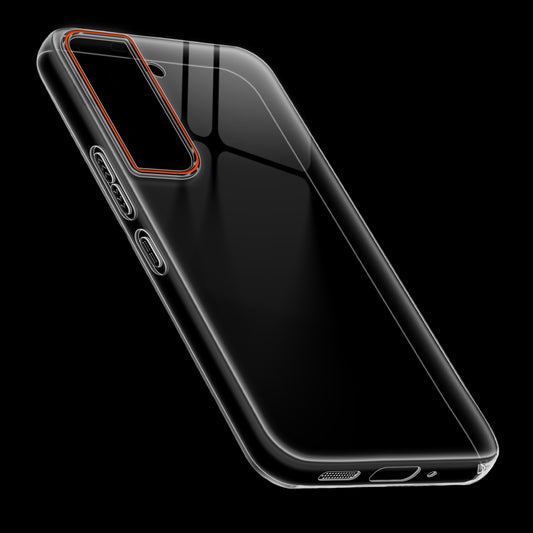 Crystal Clear Anti-Yellow Transparent Back Cover Case With Camera Ring Protection for Samsung S22 5G