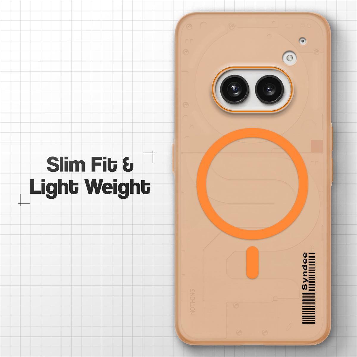 Colourful Frosted Matte With Raised Camera Protection Back Cover Case For Nothing Phone 2A Plus