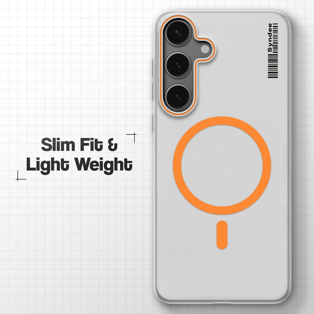 Frosted Sleek Matte Wireless Charging Support Back Cover Case For Samsung S24 5G With Raised Camera Protection