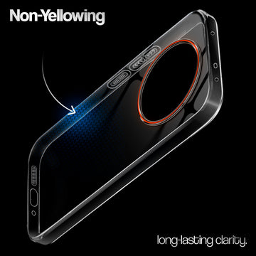 Crystal Clear Anti-Yellow Transparent Back Cover Case With Camera Ring Protection for Oppo F31 Pro Plus 5G