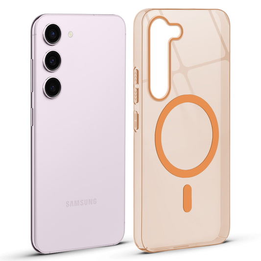 Anti-Yellow Scratch Resistant Case Support Wireless Charging Back Cover For Samsung S23 5G