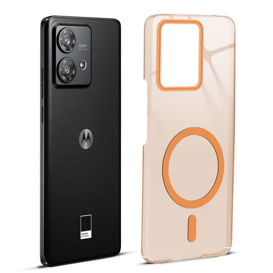 Anti-Yellow Scratch Resistant Case Support Magnetic Accessories Back Cover For Motorola Moto Edge 40 Neo 5G