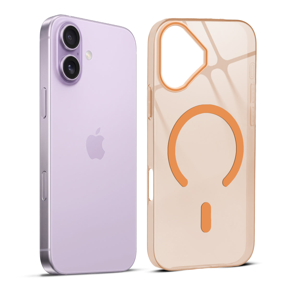 Anti-Yellow Colored Camera Line Case Support Wireless Charging Back Cover For Apple iPhone 17