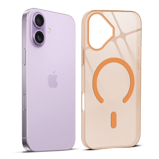 Anti-Yellow Colored Camera Line Case Support Wireless Charging Back Cover For Apple iPhone 17