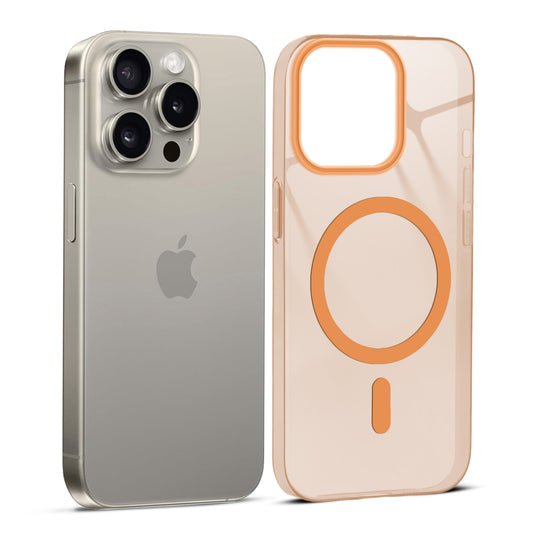 Anti-Yellow Scratch Resistant Case Support Wireless Charging Back Cover For Apple iPhone 15 Pro Max