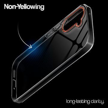 Crystal Clear Anti-Yellow Transparent Back Cover Case With Camera Ring Protection for OnePlus Nord CE 5 5G