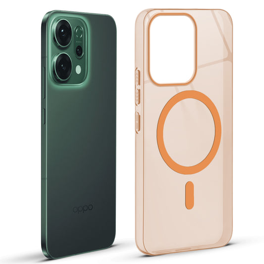 Glossy Hard Wireless Charging Support Case Oppo Reno 14 5G