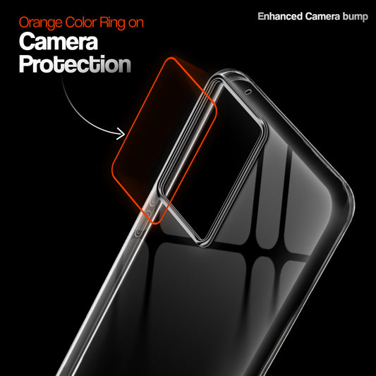 Crystal Clear Anti-Yellow Transparent Back Cover Case With Camera Ring Protection for Motorola Moto G85 5G