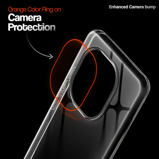 Crystal Clear Anti-Yellow Transparent Back Cover Case With Camera Ring Protection for iQOO Z9s Pro 5G
