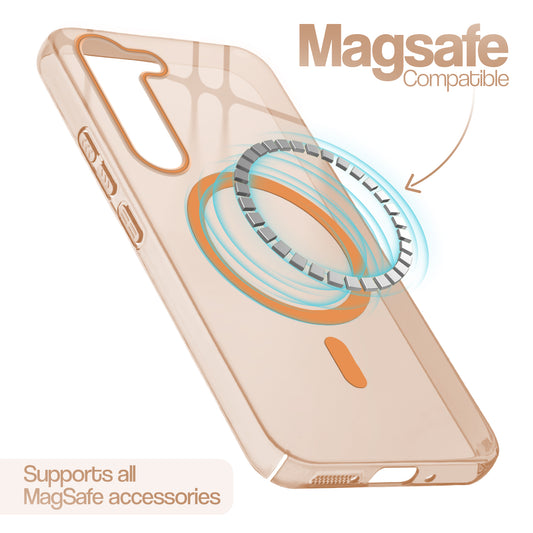 Anti-Yellow Scratch Resistant Case Support Wireless Charging Back Cover For Samsung S23 5G