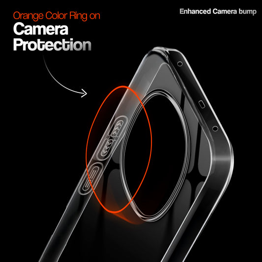 Crystal Clear Anti-Yellow Transparent Back Cover Case With Camera Ring Protection for Oppo F29 Pro 5G