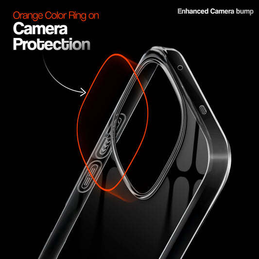 Crystal Clear Colorful Camera Ring Back Case for iQOO 13 5G