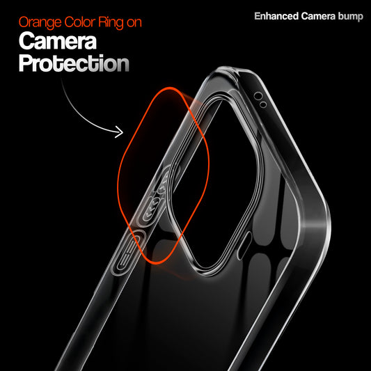 Crystal Clear Anti-Yellow Transparent Back Cover Case With Camera Ring Protection for iQOO Z9 Turbo 5G