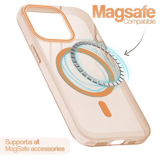 Anti-Yellow Scratch Resistant Case Support Wireless Charging Back Cover For Apple iPhone 15 Pro Max
