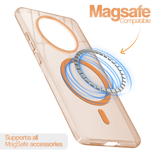 Anti-Yellow Scratch Resistant Case Support Magnetic Accessories Back Cover For Realme 14 Pro 5G