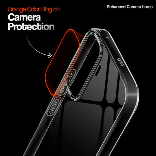 Crystal Clear Anti-Yellow Transparent Back Cover Case With Camera Ring Protection for iQOO Neo 11 5G