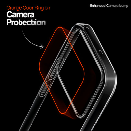 Crystal Clear Anti-Yellow Transparent Back Cover Case With Camera Ring Protection for Realme P4 5G