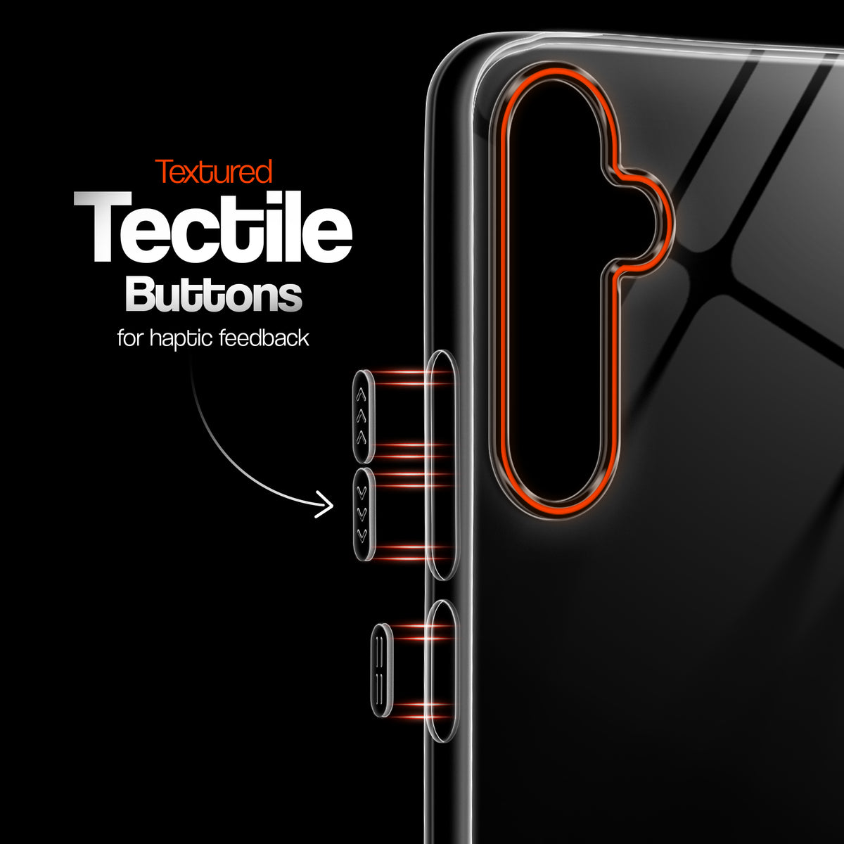 Crystal Clear Anti-Yellow Transparent Back Cover Case With Camera Ring Protection for Samsung A55 5G