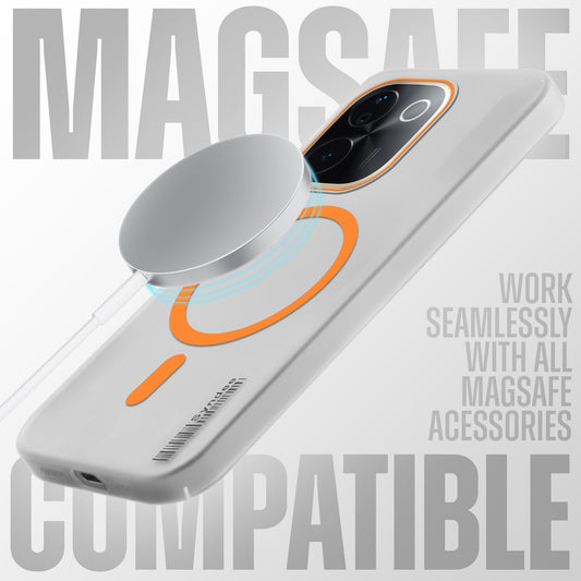 New Elegant Frosted Matte Slim Back With MagSafe Support Back Case For iQOO Z9s Pro 5G