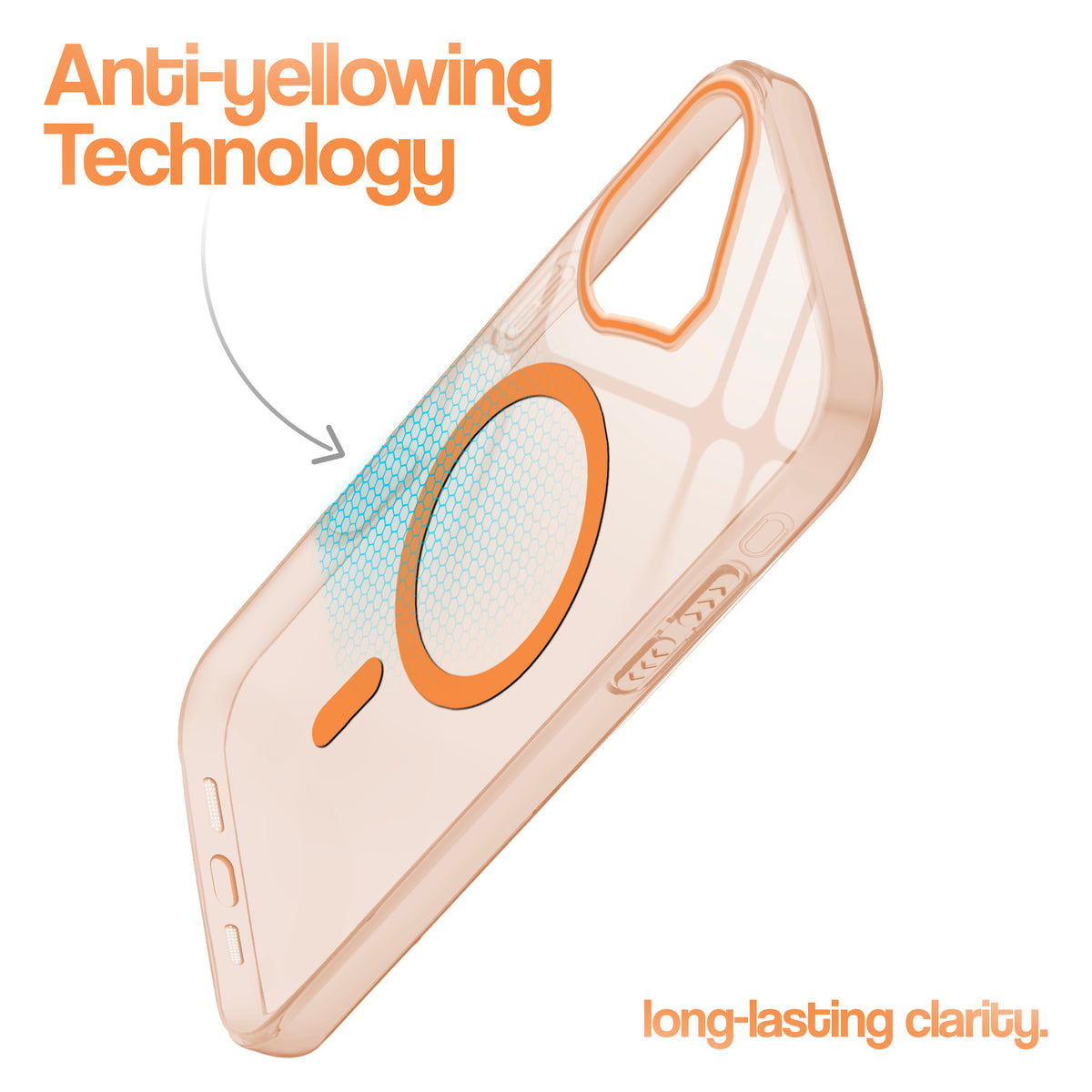 Anti-Yellow Colored Camera Line Case Support Wireless Charging Back Cover For Apple iPhone 17