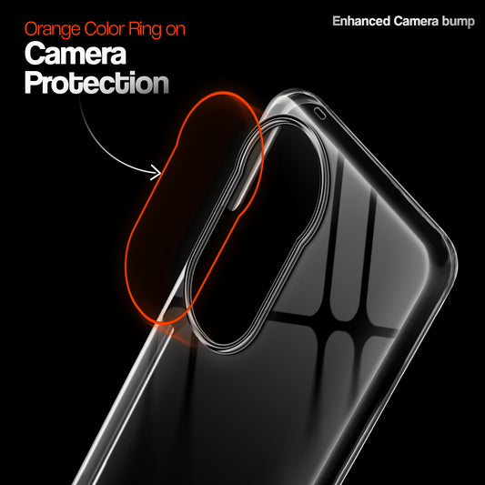 Crystal Clear Anti-Yellow Transparent Back Cover Case With Camera Ring Protection for Vivo V40 Pro 5G