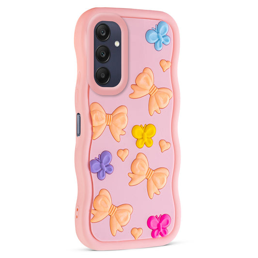 3D Silicone Soft Wave Edges Mobile Back Case For Samsung A25 5G