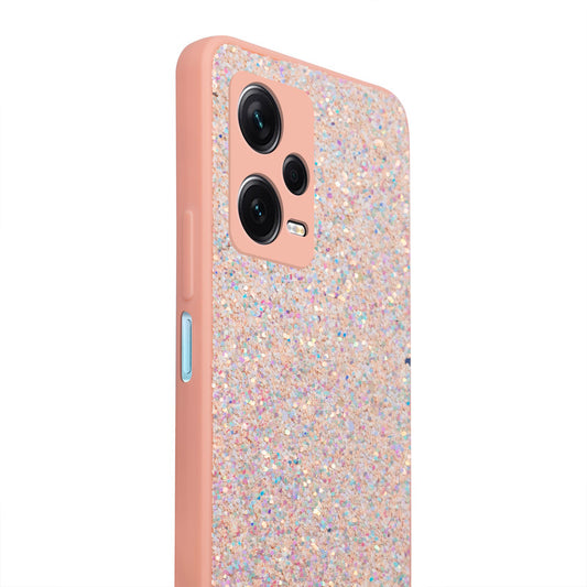 Sparkling Glitter Sequin Case with Camera Shield Back Cover For Redmi Note 12 Pro Plus 5G