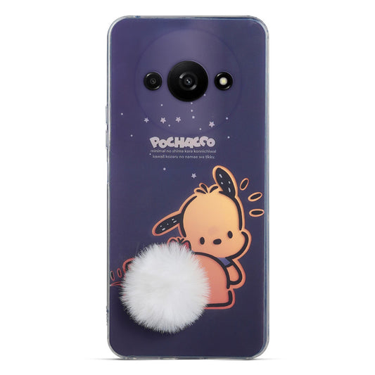 Printed matte back with fur detailing Back cover For Redmi A3 2024