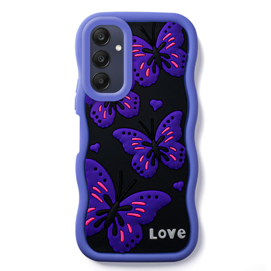 3D Silicone Soft Wave Edges Mobile Back Case For Samsung A25 5G