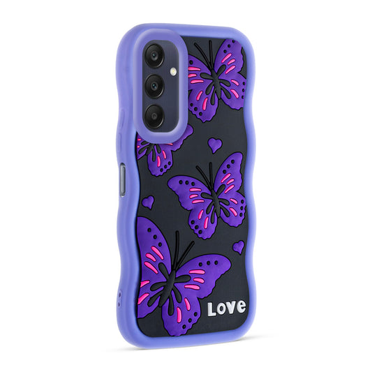 3D Silicone Soft Wave Edges Mobile Back Case For Samsung A25 5G