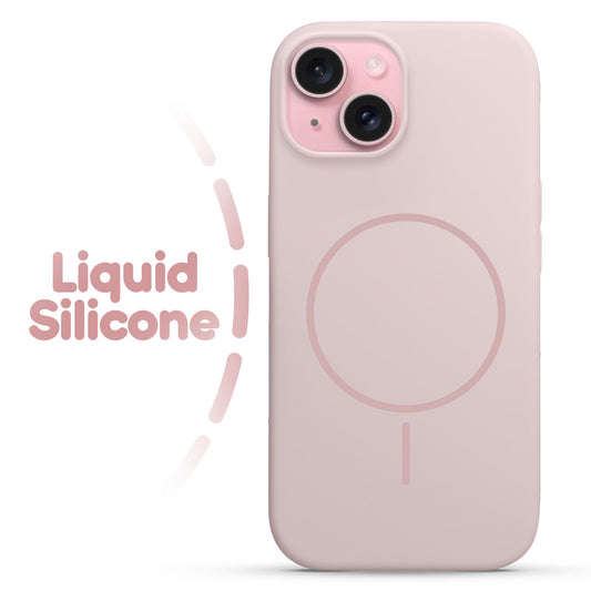 Cloud Feel Silicone Case for Apple iPhone 15 Plus – Supports Wireless Charging