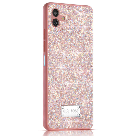 Sparkling Glitter Sequin Case with Camera Shield Back Cover For Samsung M13 5G