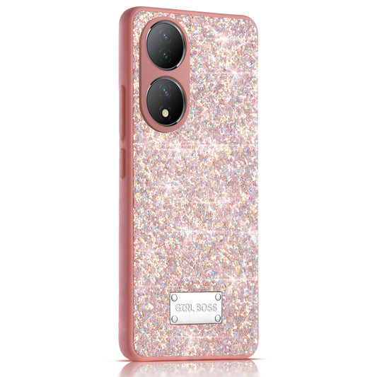 Sparkling Glitter Sequin Case with Camera Shield Back Cover For Vivo Y100