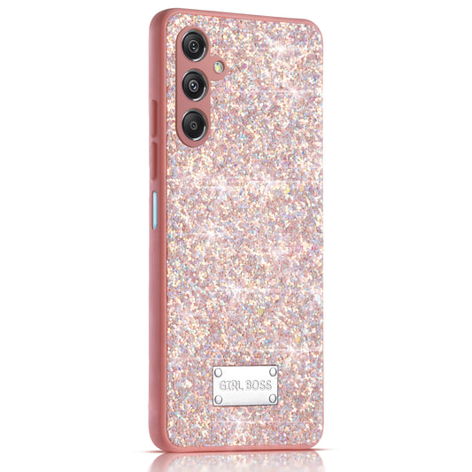 Sparkling Glitter Sequin Case with Camera Shield Back Cover For Samsung F34 5G