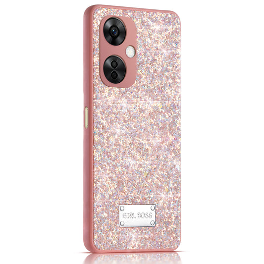 Sparkling Glitter Sequin Case with Camera Shield Back Cover For OnePlus Nord CE 3 Lite 5G