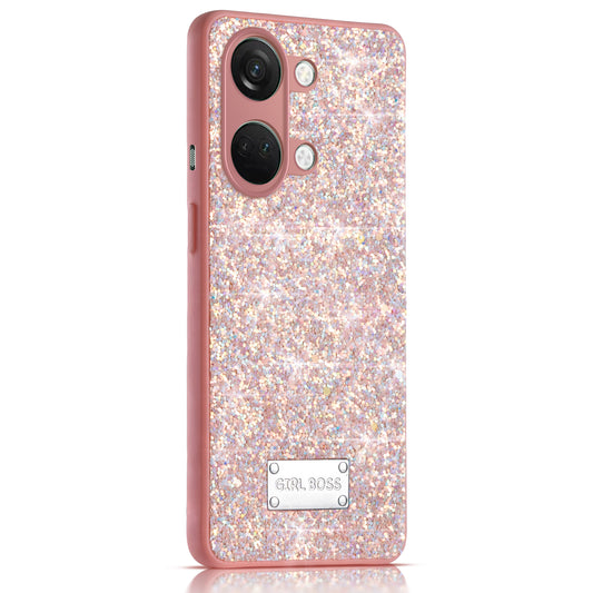 Sparkling Glitter Sequin Case with Camera Shield Back Cover For OnePlus Nord 3 5G