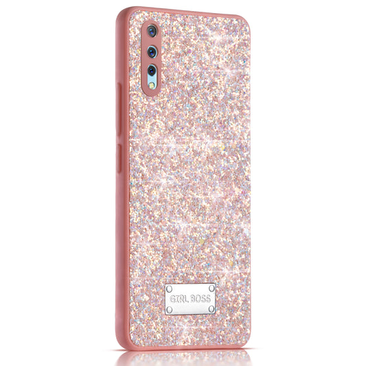 Sparkling Glitter Sequin Case with Camera Shield Back Cover For Vivo S1