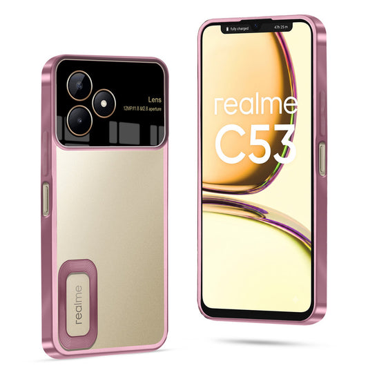 Clear Logo Cut Case with Raised Camera Guard for Realme C53