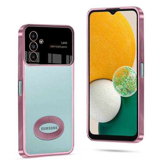 Clear Logo Cut Case with Raised Camera Guard for Samsung A04s