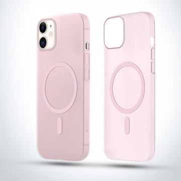 Slim Matte Wireless Charging Support Back Cover for Apple iPhone 12