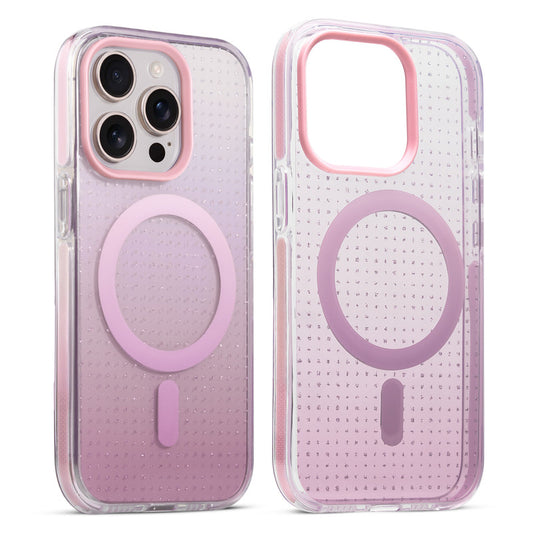 Stunning Dual Shade Starry MagSafe Hard Back Case for Apple iPhone 13 Pro Max with Colourful Raised Camera Edges