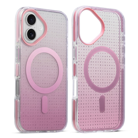Stunning Dual Shade Starry MagSafe Hard Back Case for Apple iPhone 16 with Colourful Raised Camera Edges