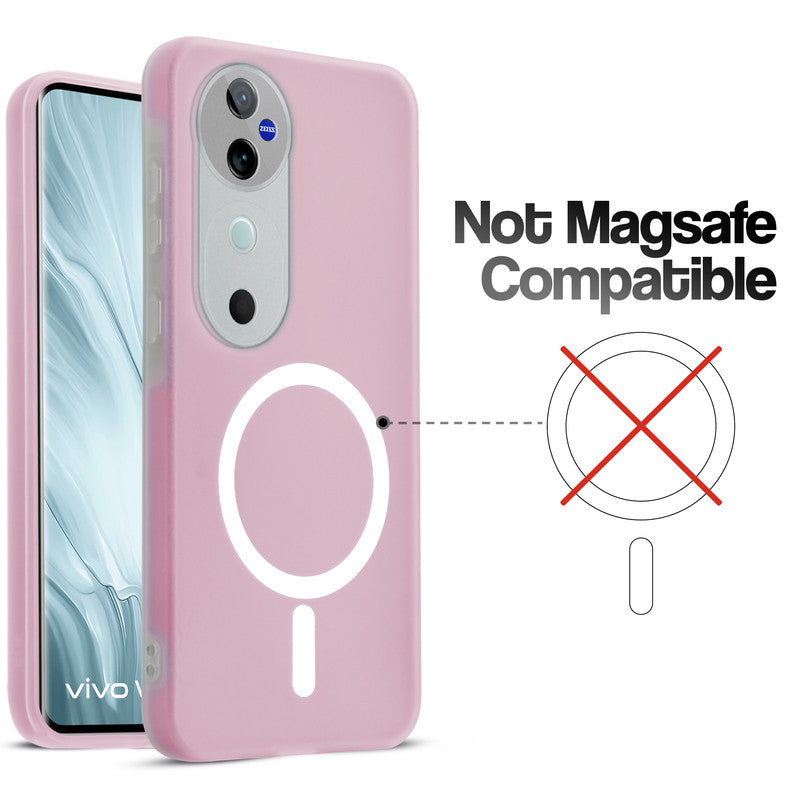 Classic Matte Silicone Back Case for Vivo V40 Pro 5G